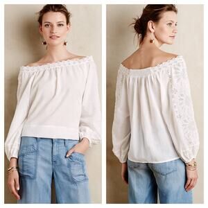 Anthropologie Leifsdottir Cadena Peasant Top Small